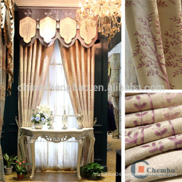 Wholesale chenile jacquard curtain fabrics for villa window